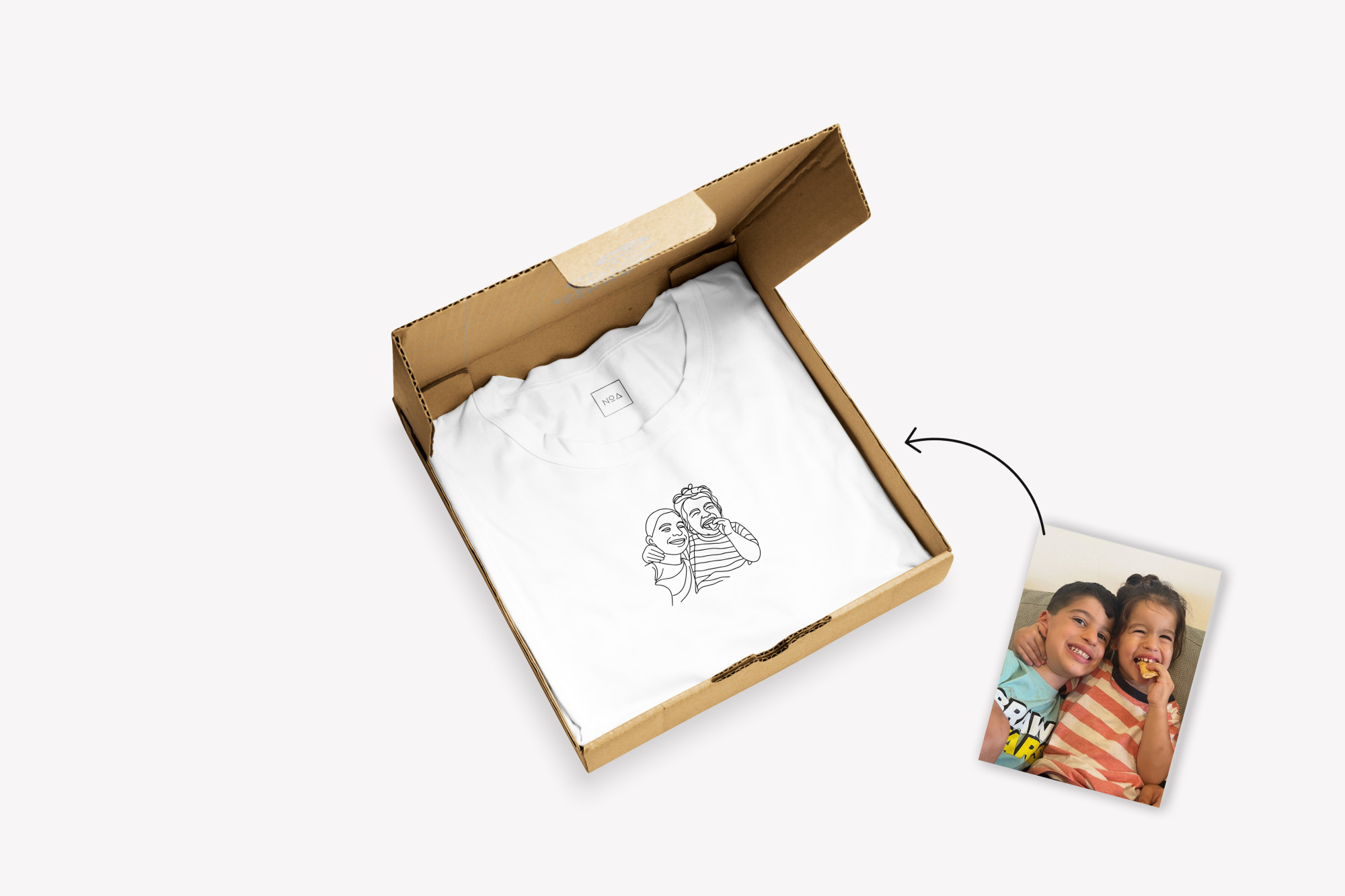 טי שירט רקומה - איור אישי