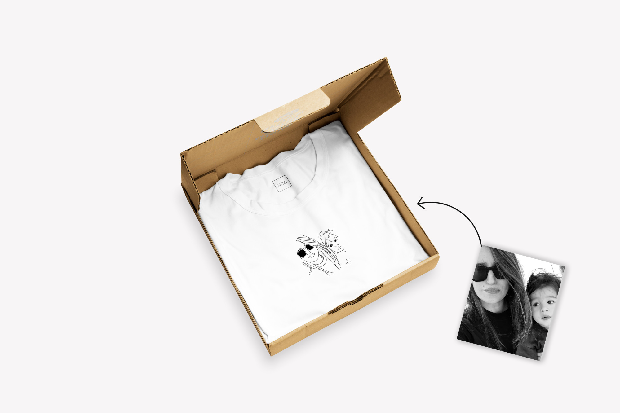 טי שירט רקומה - איור אישי