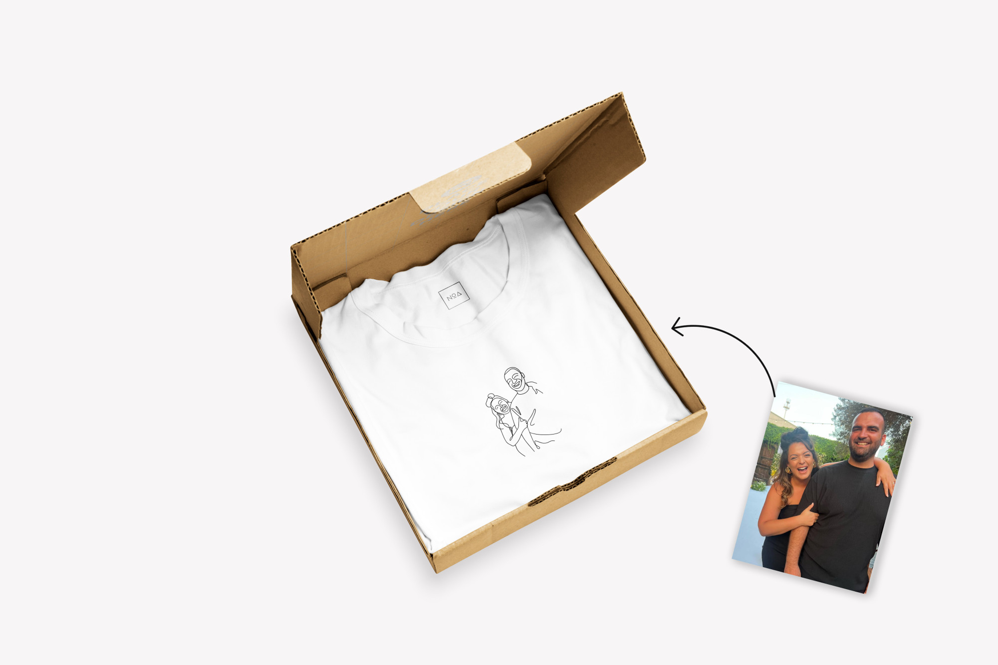 טי שירט רקומה - איור אישי